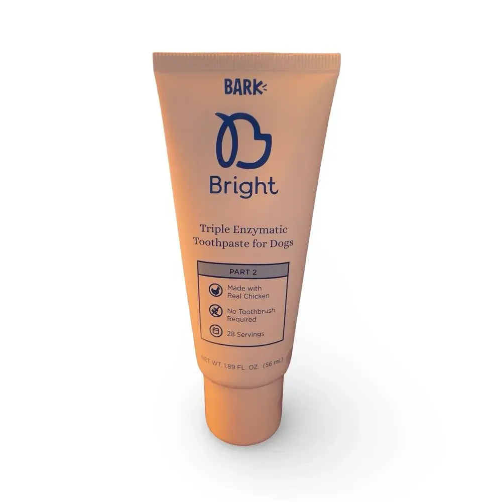 Bark Bright Dental Gel for Dogs Pup Pet Toothpaste 1.9 oz